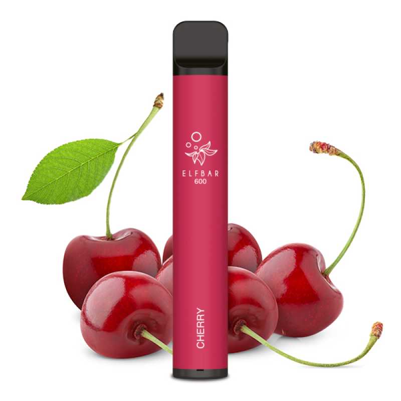 Elf Bar 600 Cherry Einweg-E-Zigarette mit 2% Nikotin oder nikotinfrei – Vapestick jetzt bei semyshop.de online bestellen!